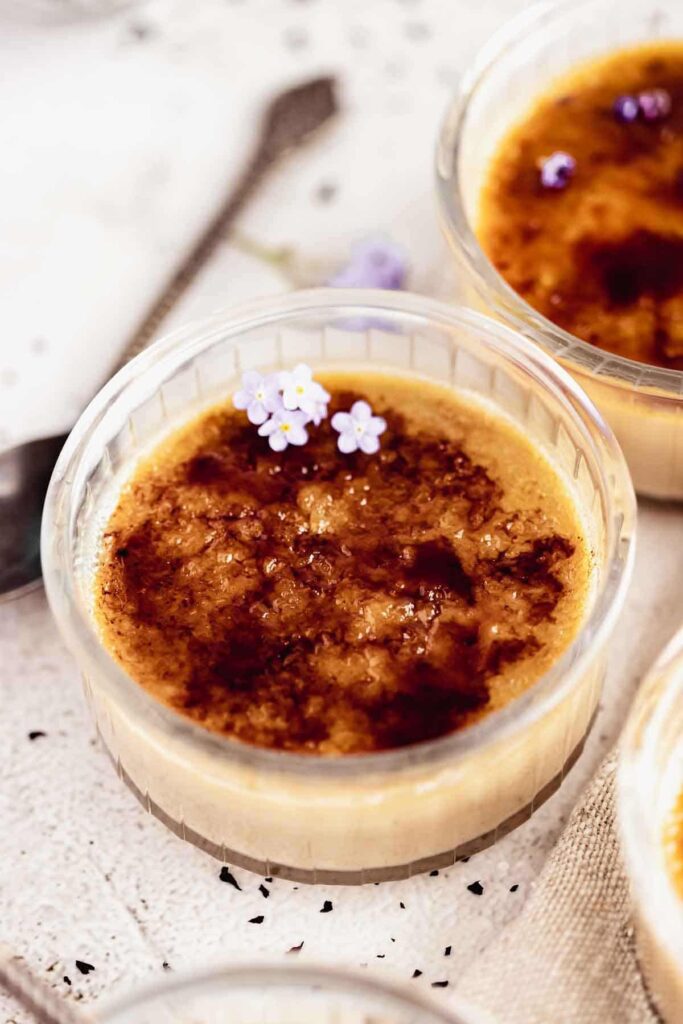 Earl Grey Crème Brûlée French Dessert