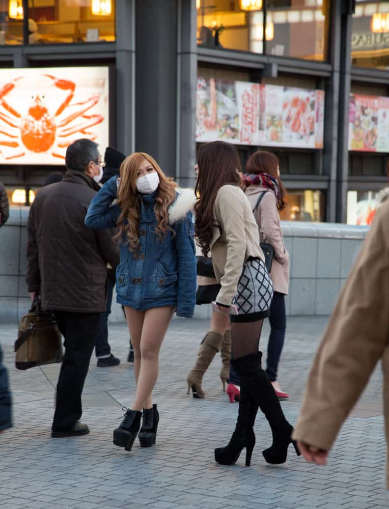 People watching in Osaka People watching in Osaka