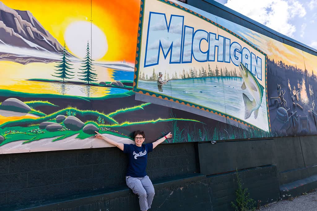 Andi at Michigan Mural in Grand Rapids_Photo credit- Emily Sierra