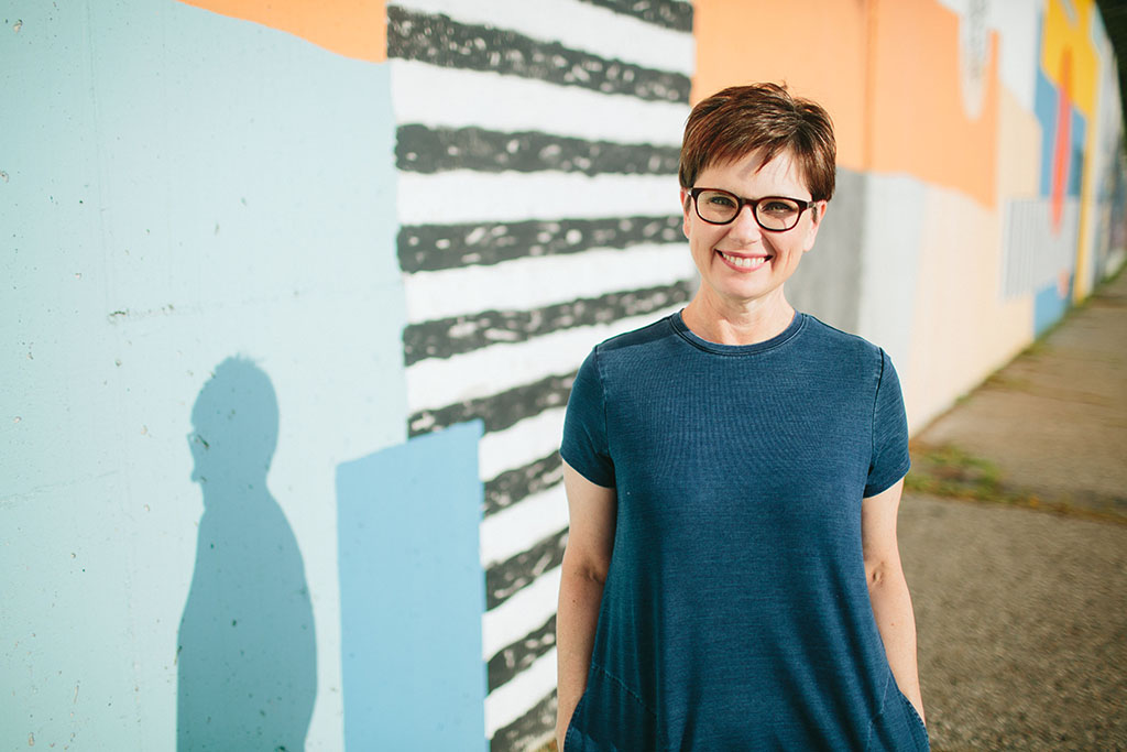 Andi Dark Blue Dress Murals Grand Rapids_blog