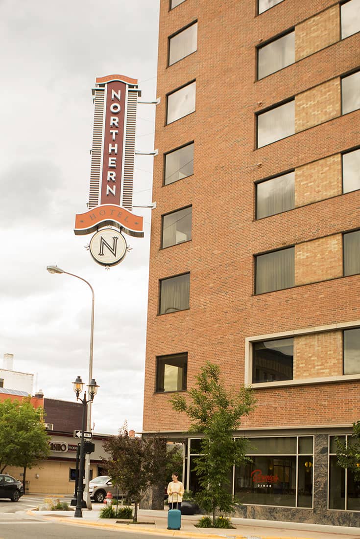 Andi in front of the Northern Hotel in Billings Montana_Photo credit Kristin Hartzler