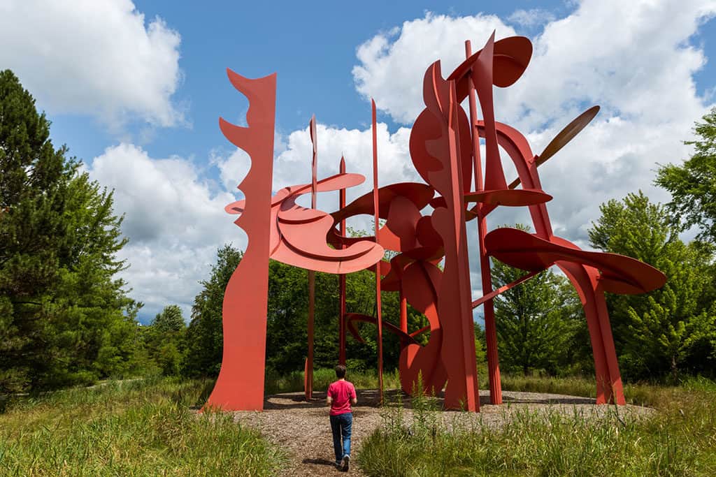 Andi in the Meijer Sculpture Gardens Grand Rapids_Photo credit- Emily Sierra