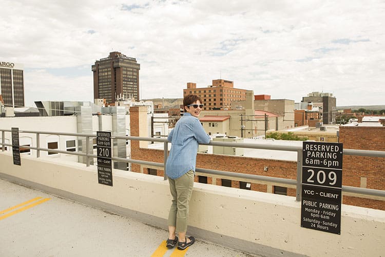 Andi on the Roof in Billings