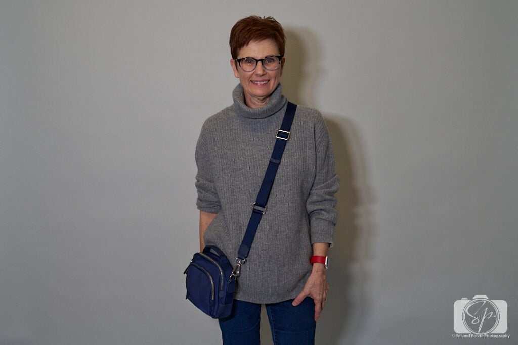 Andi with Quince Revive Nylon Camera Crossbody