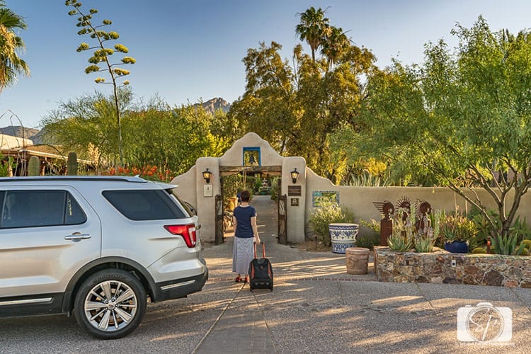 Arriving at Hacienda del Sol in Tucson hero