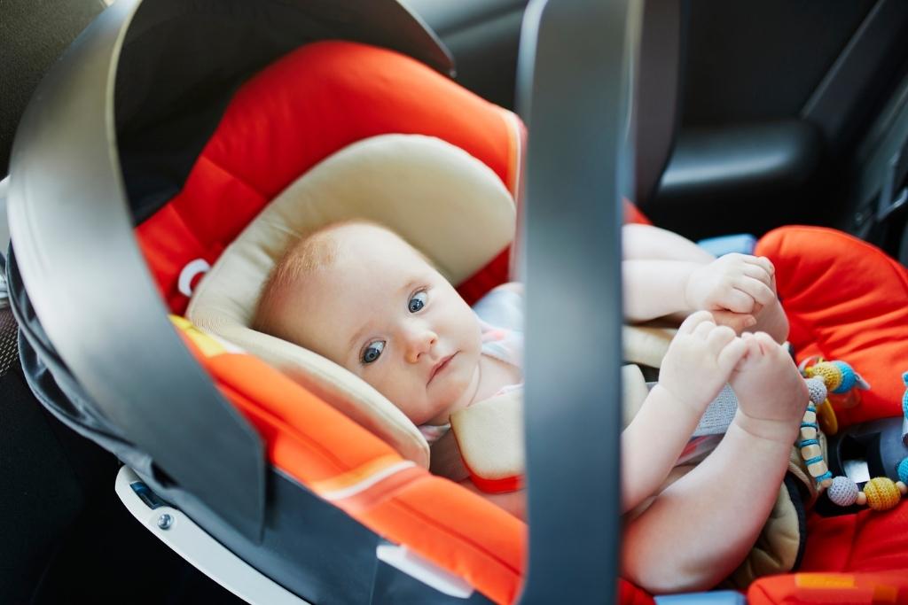 Baby in car seat