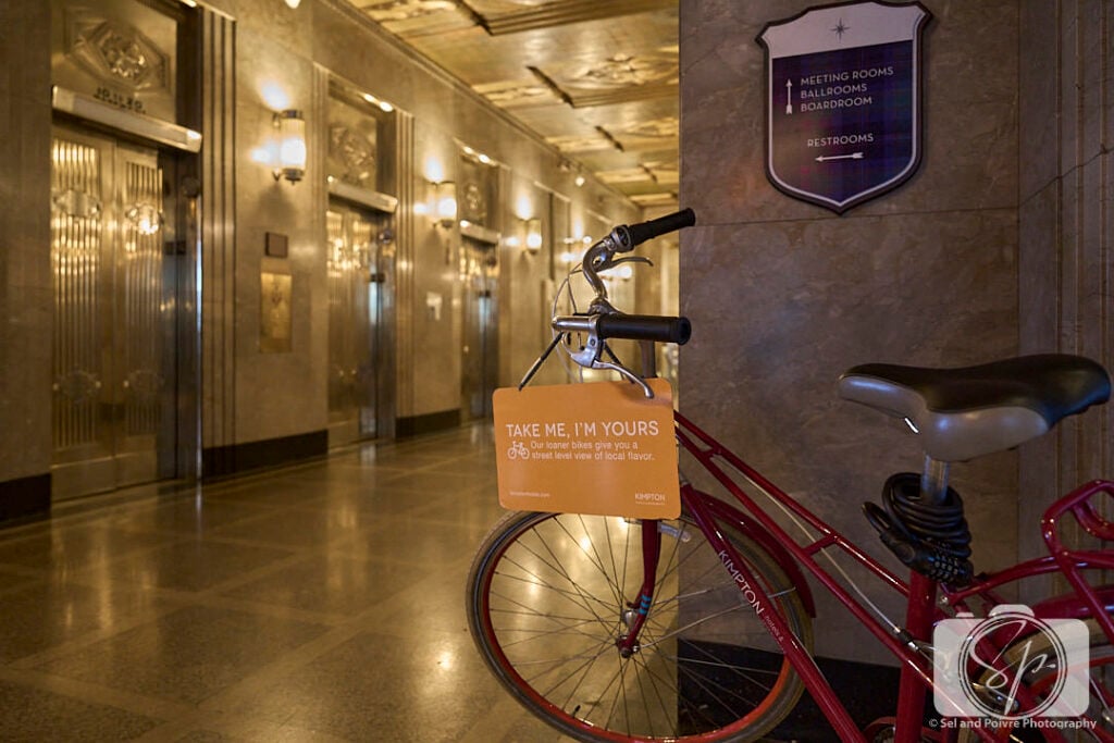Bike to borrow at the Kimpton Cardinal Hotel in Winston-Salem