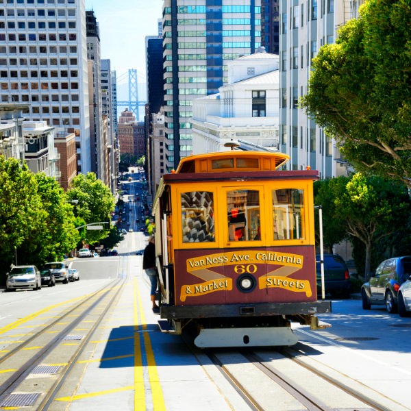 cable car in San Francisco