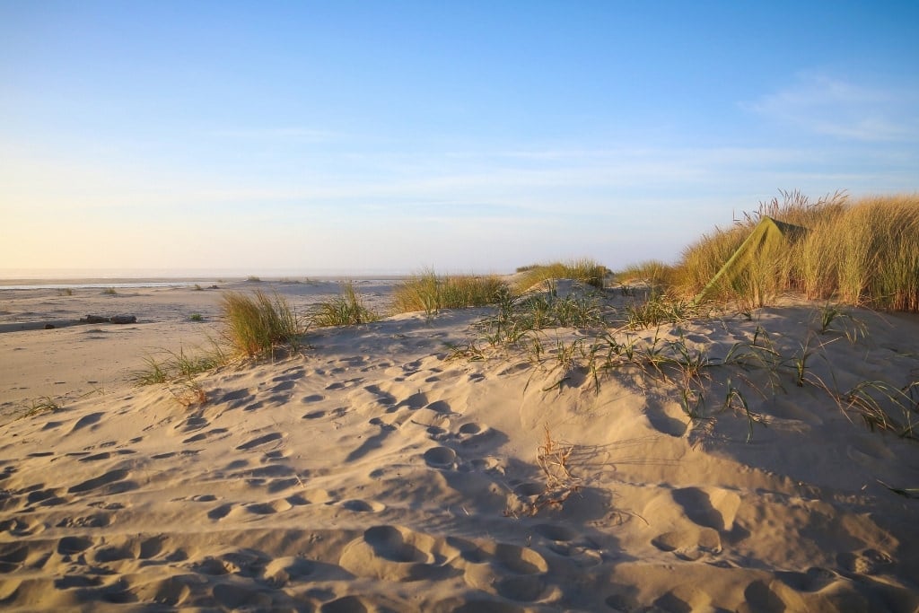 beach camping