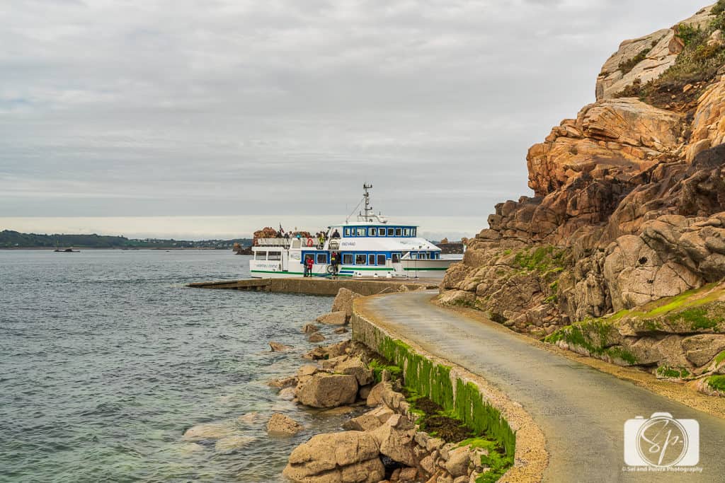 Ferry for transportation to and from the Ile de Brehat Brittany France