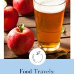 glass of French Cider and apples