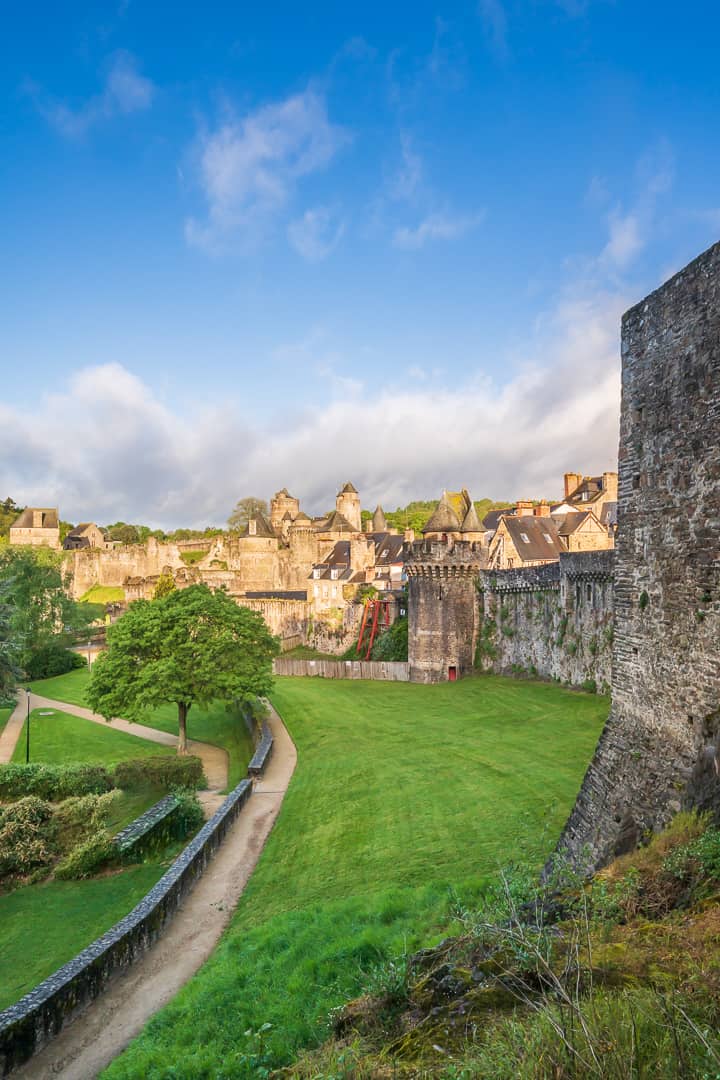 Gardens around the Chateau de Fougeres - Fougeres France