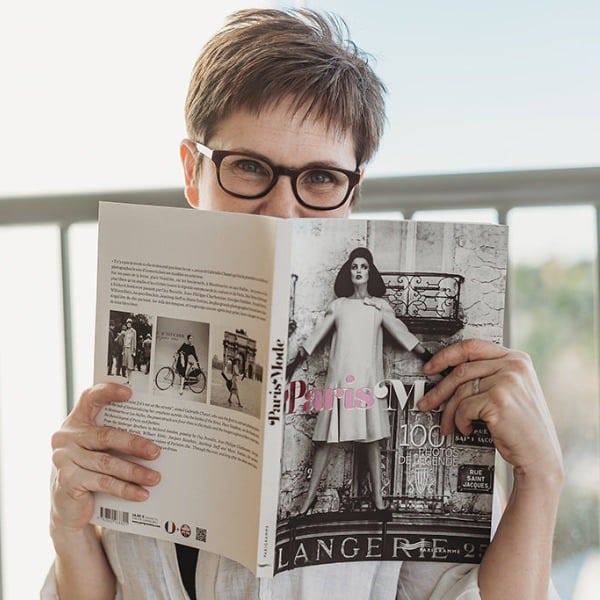 girl with french book