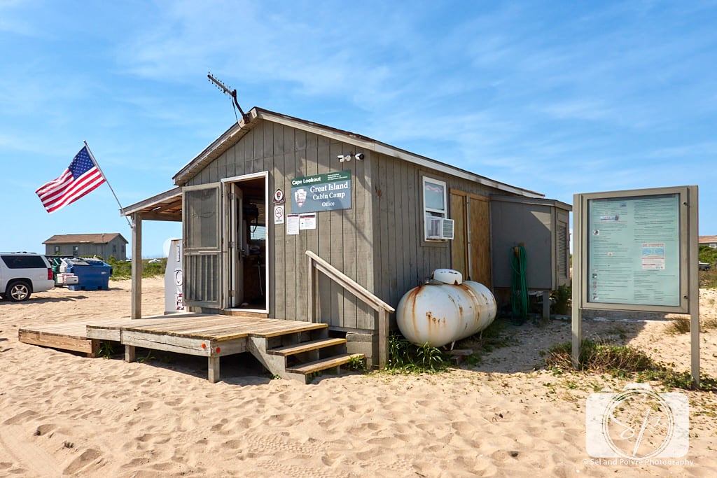 Great Island Cabin Camp Office on Cape Lookout National Seashore