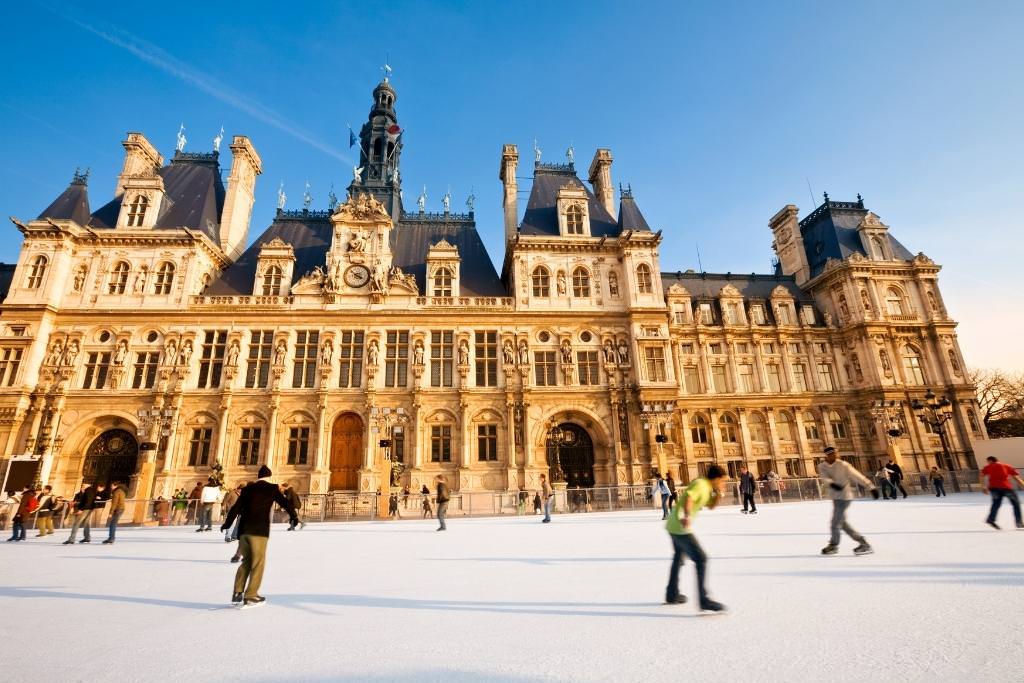 Ice Skating in Paris