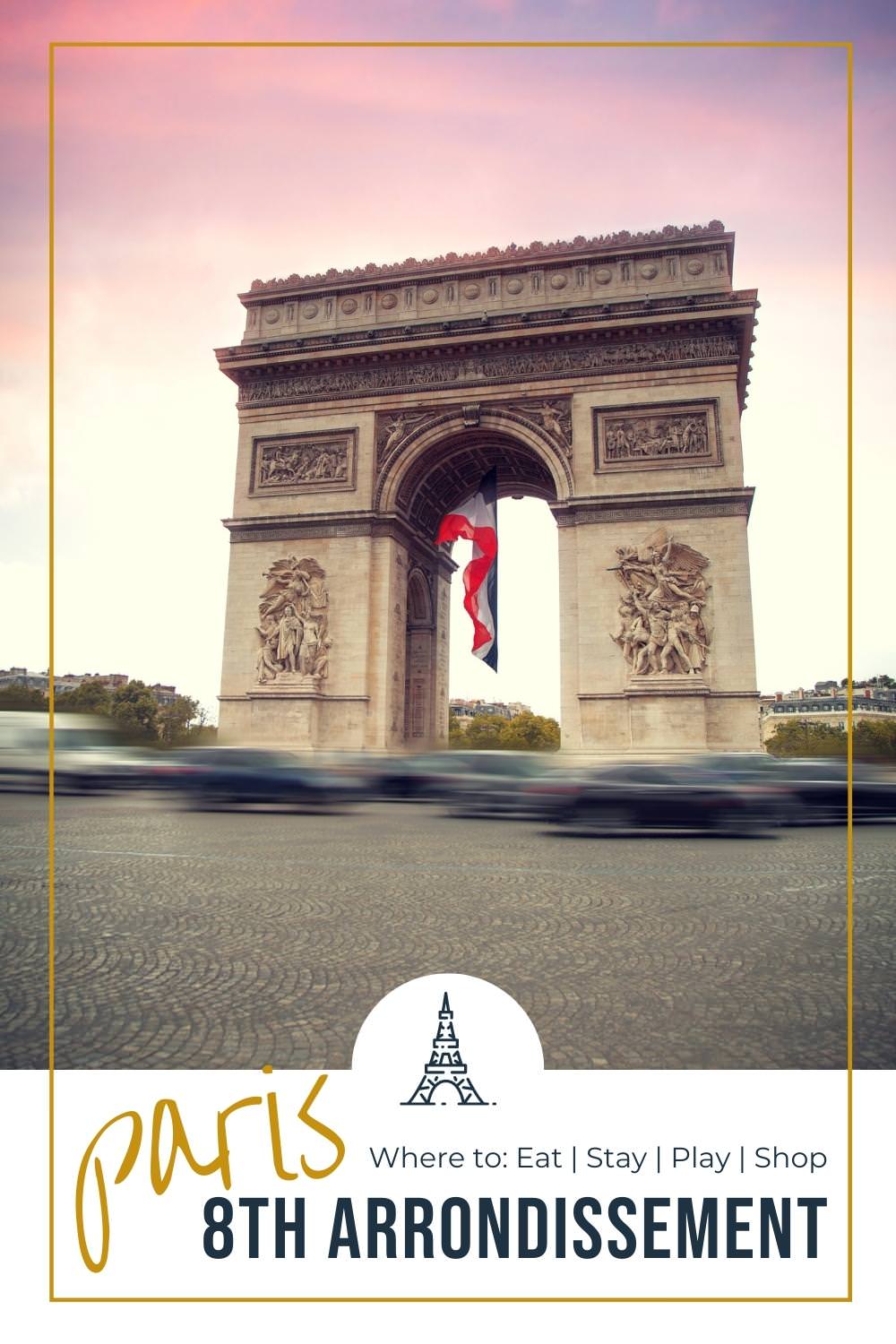 Local Guide to Paris 8th Arrondissement arc de triumphe inparis