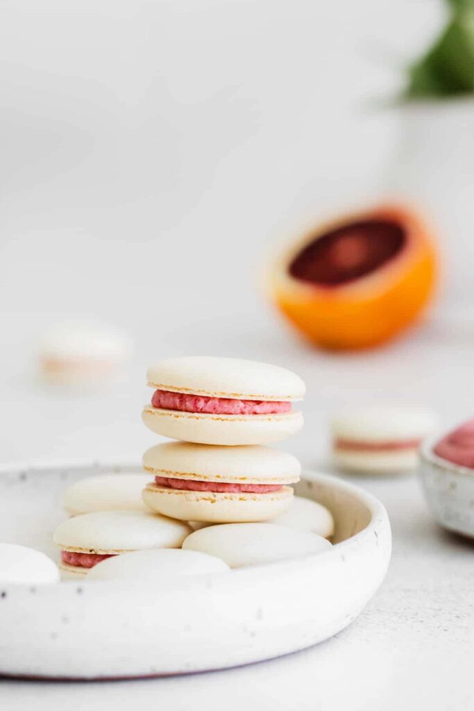 Blood Orange Macarons
