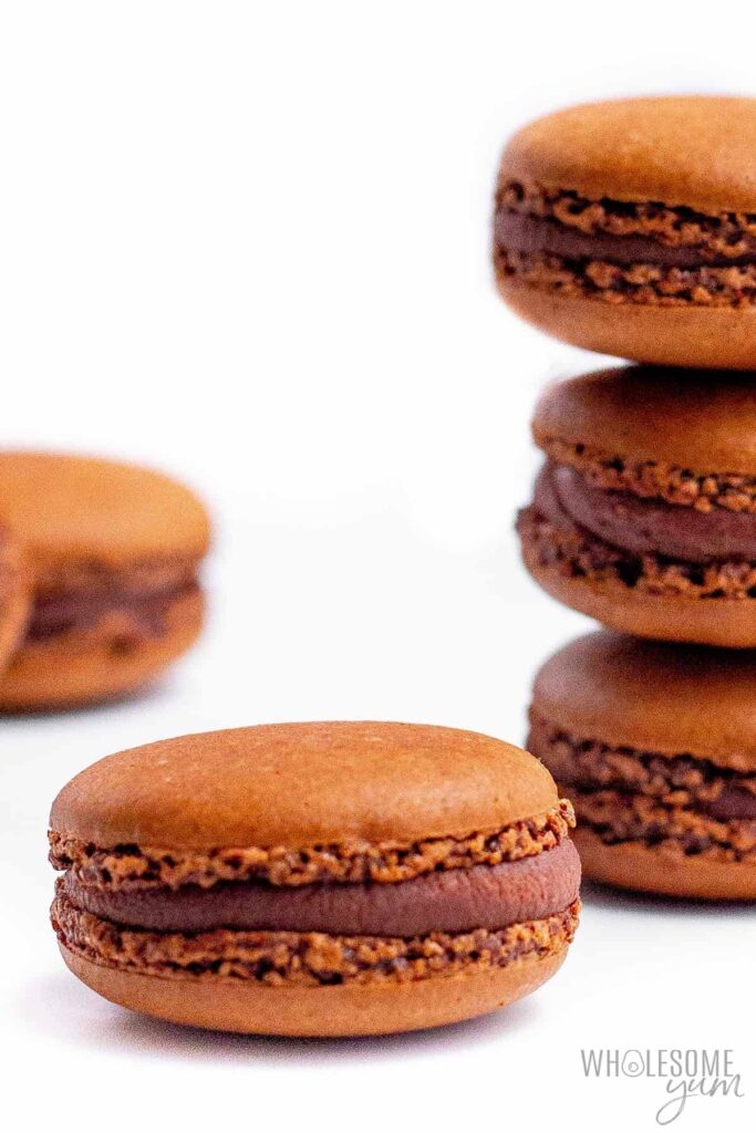 Chocolate Keto Macarons