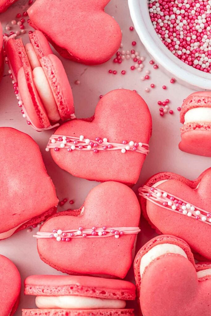 Heart Shaped Macarons