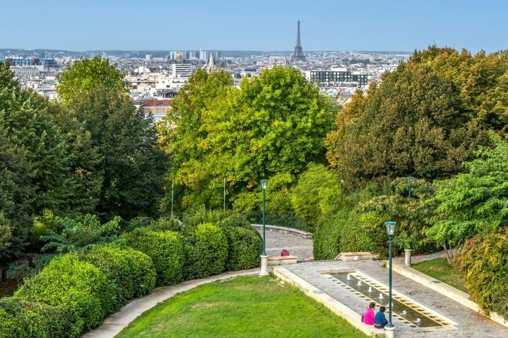 Parc de Belleville in Paris