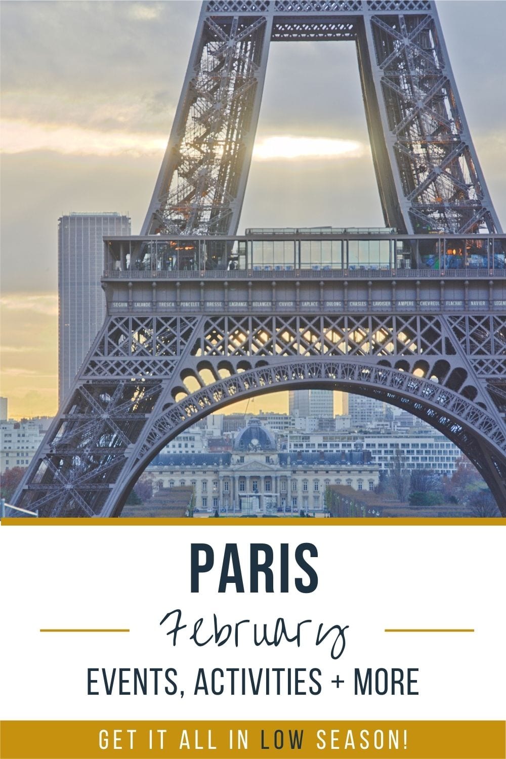 eiffel tower in the winter