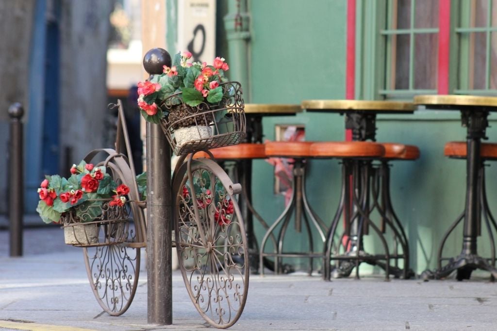 bike on a Paris street
