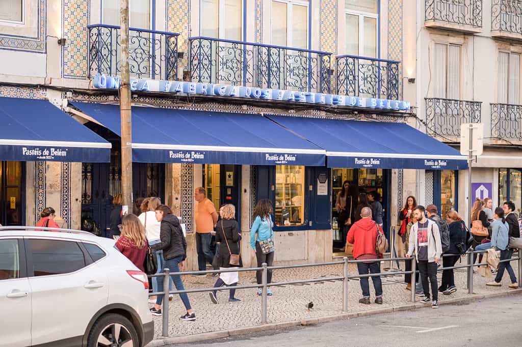 Pasteis de Belem bakery in Lisbon