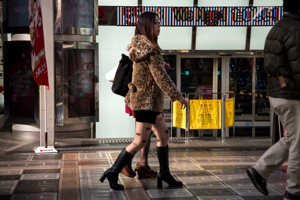 People watching in Osaka