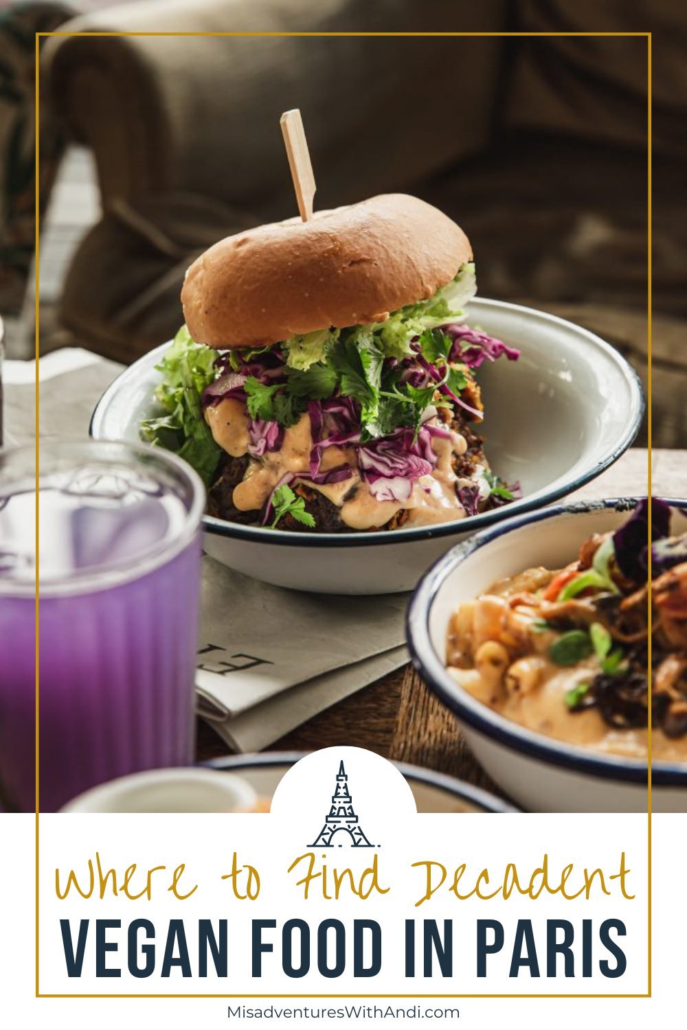 Photo of a vegan burger