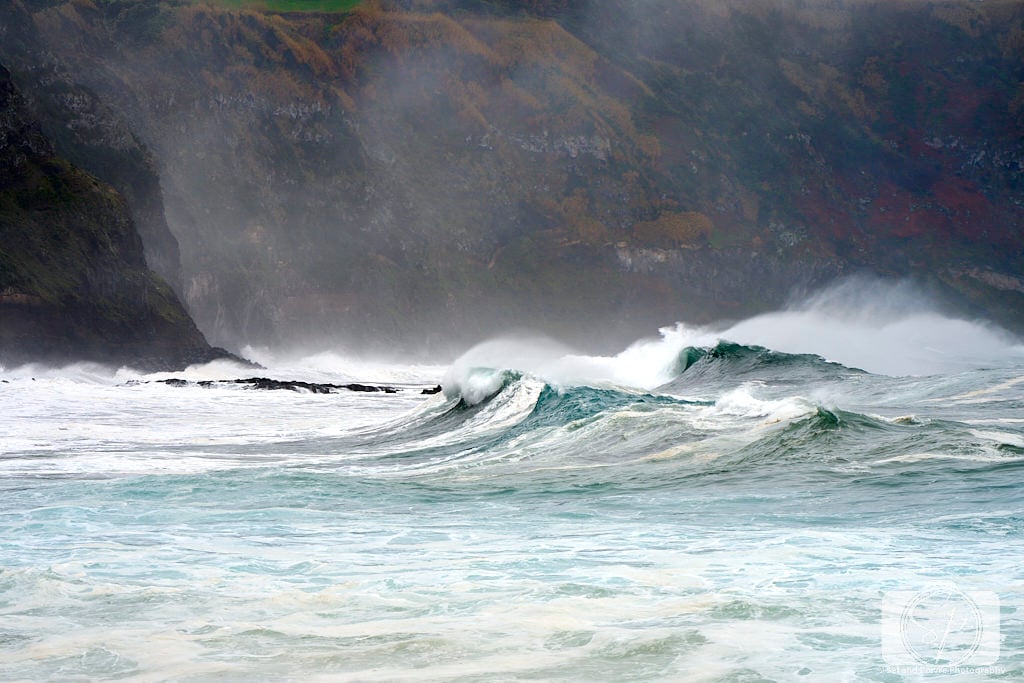Portugal-Azores-Sao Miguel Ribeira Grande waves