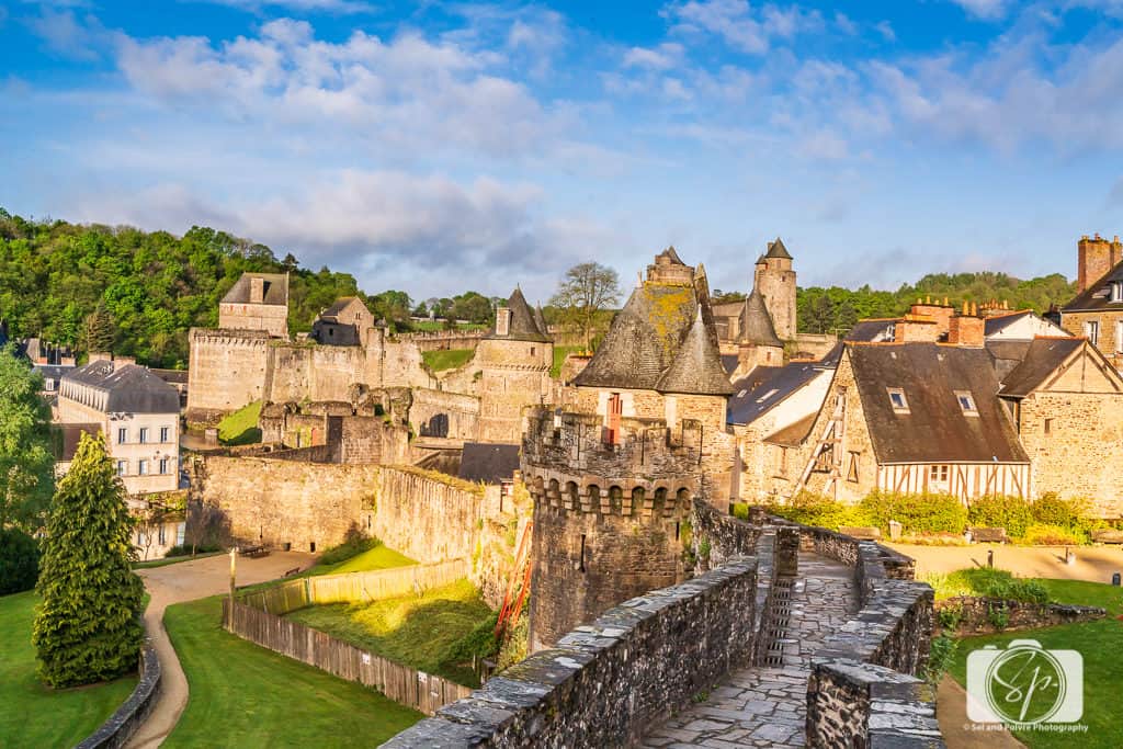 Ramparts around the Chateau de Fougeres - Fougeres France 2