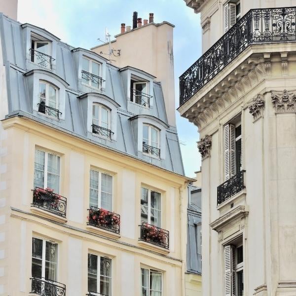 Paris Apartment at top under roof