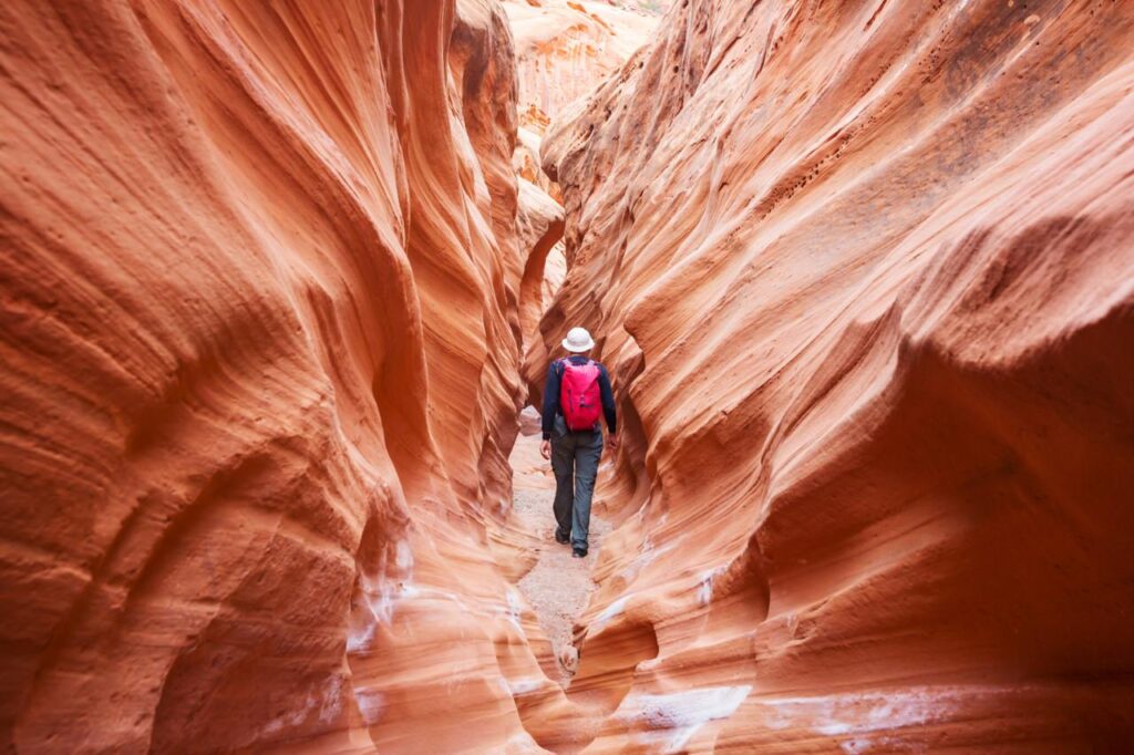 Slot canyon in Grand Staircase Escalante National park Utah