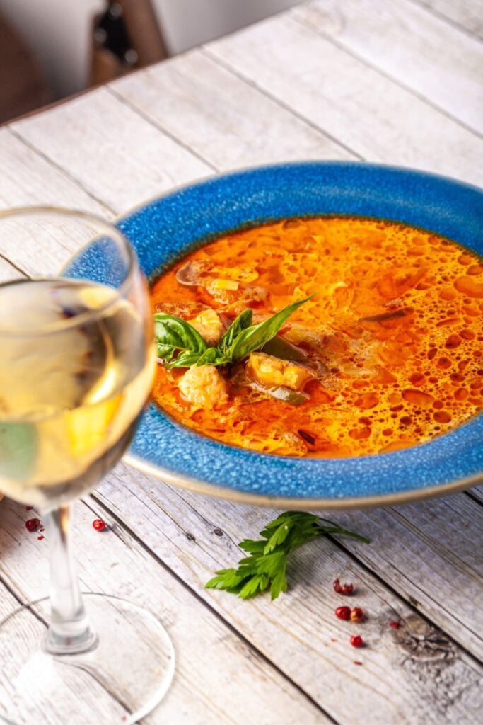 Spicy French Fish Soup Dieppoise