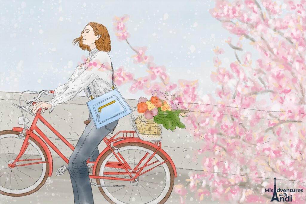 Spring in Paris Illustration