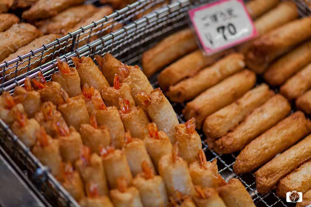 Tempura everything in Kyoto Nishiki Market