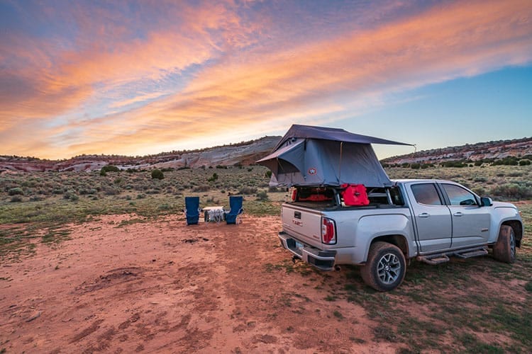 Tepui Hard Shell Rooftop Tent at Sunset hero