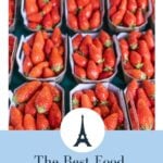 strawberries at a farmers market in Paris