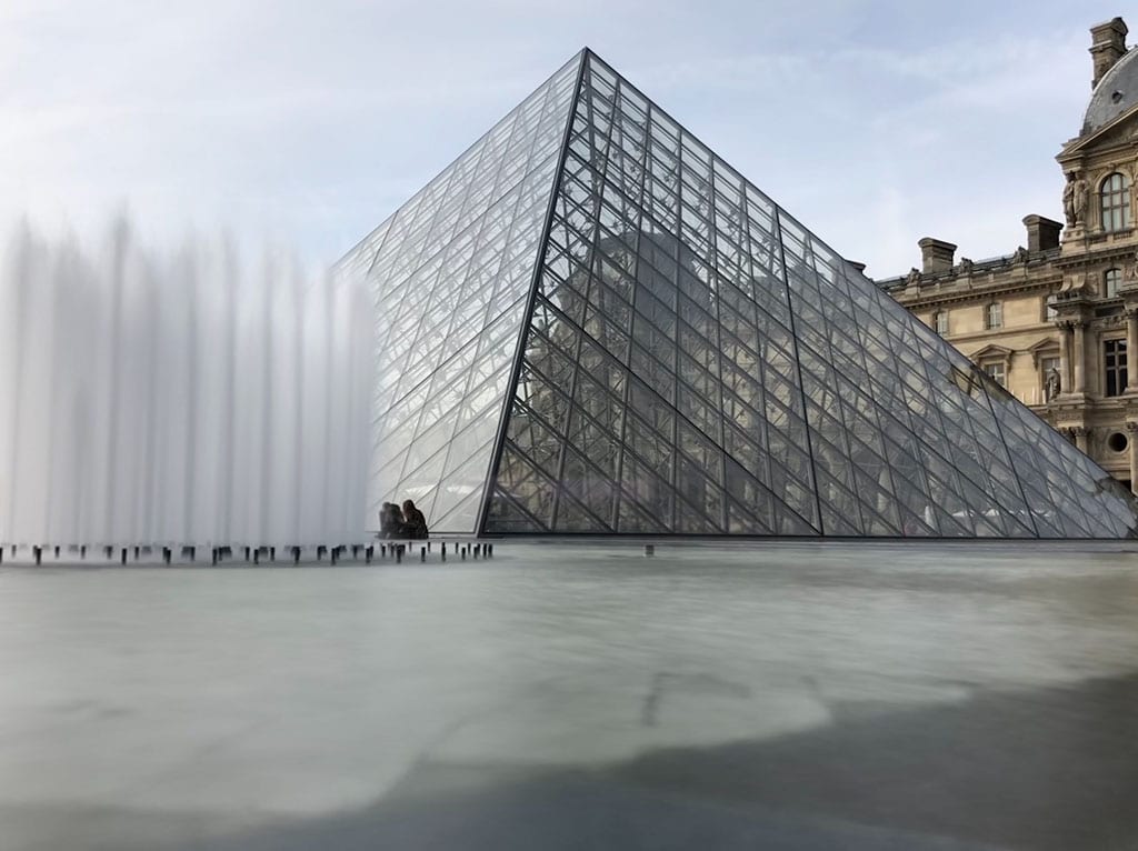 The Louvre in January