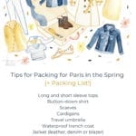 Tips for Packing for Paris in the Spring