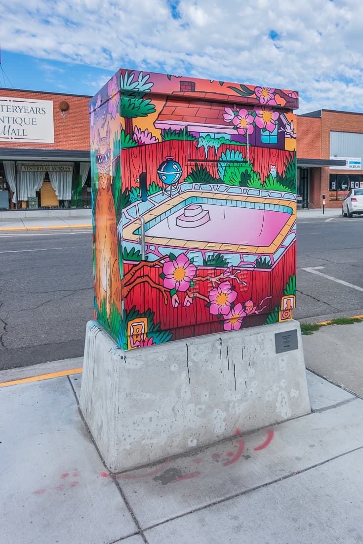 Traffic Signal Box art in Billings Montana