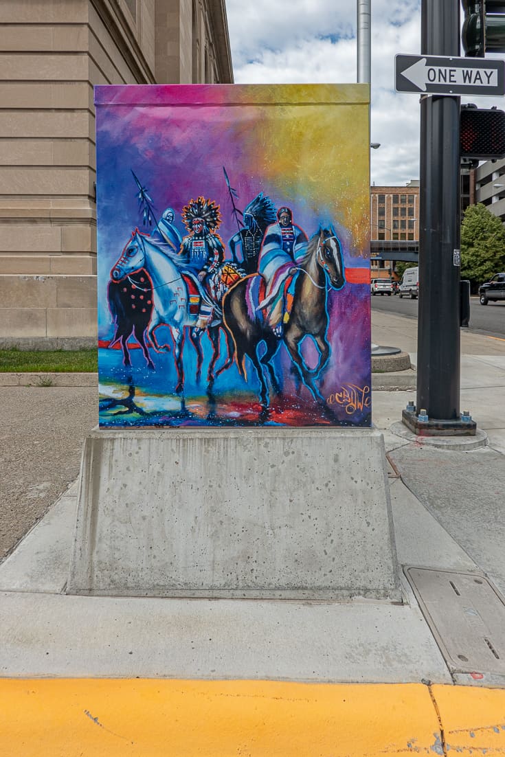Traffic Signal Box art in Billings Montana