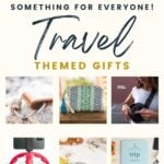 collage of Travel Themed Gifts
