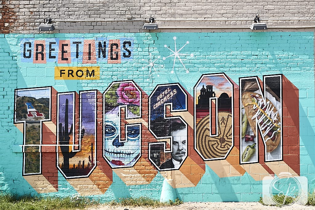 Tucson Greetings Mural by Rock Martinez and Victor Ving