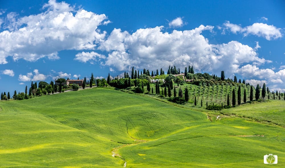 Clouds in the Rural Hills of Tuscany Italy