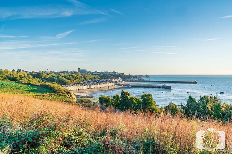 View of the port of Cancale