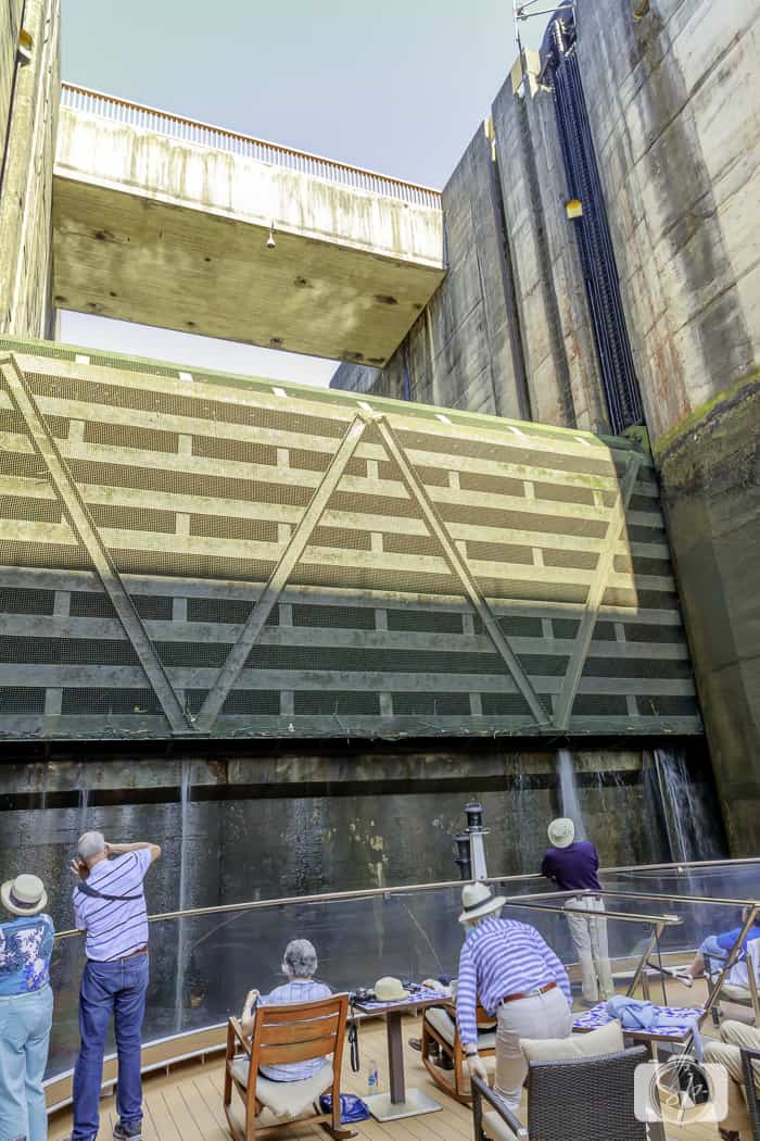 Viking River Cruise Portugal - Douro River Watching the Lock Process