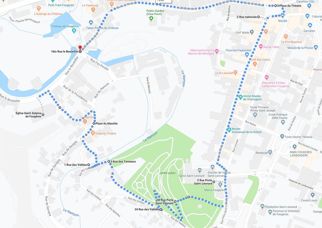 Walking Itinerary Fougeres