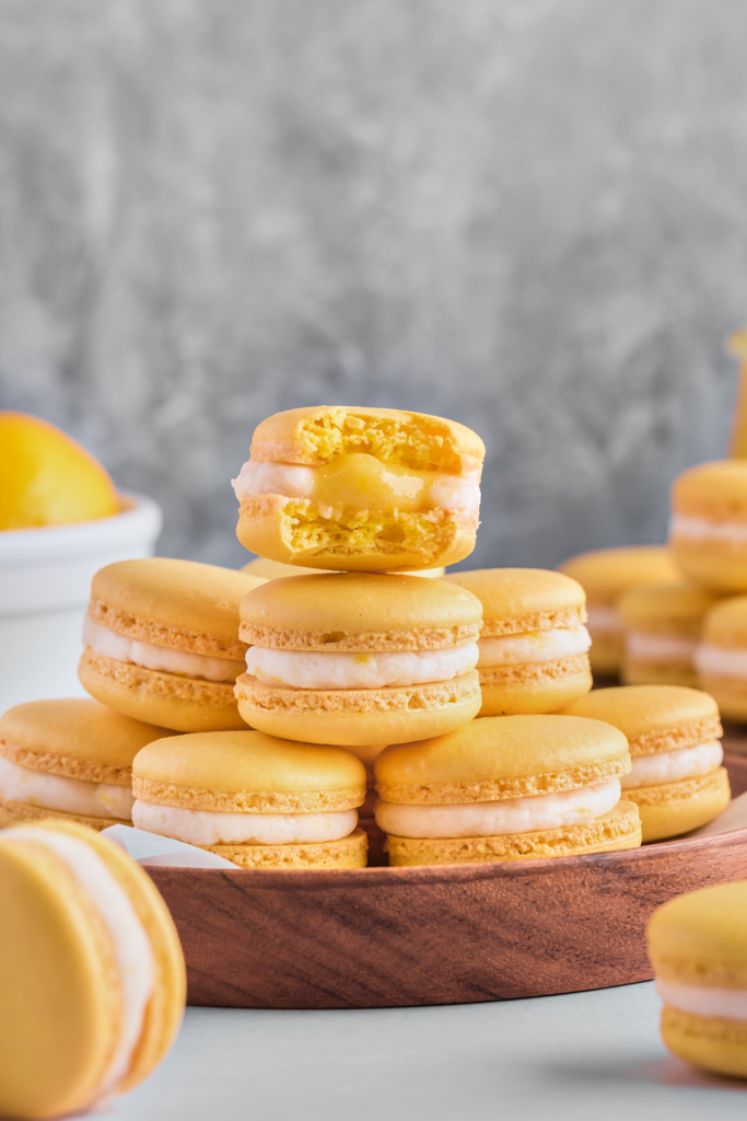 Lemon Curd Macarons