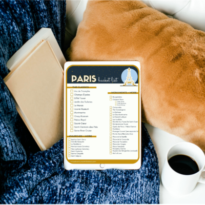 paris bucket list checklist